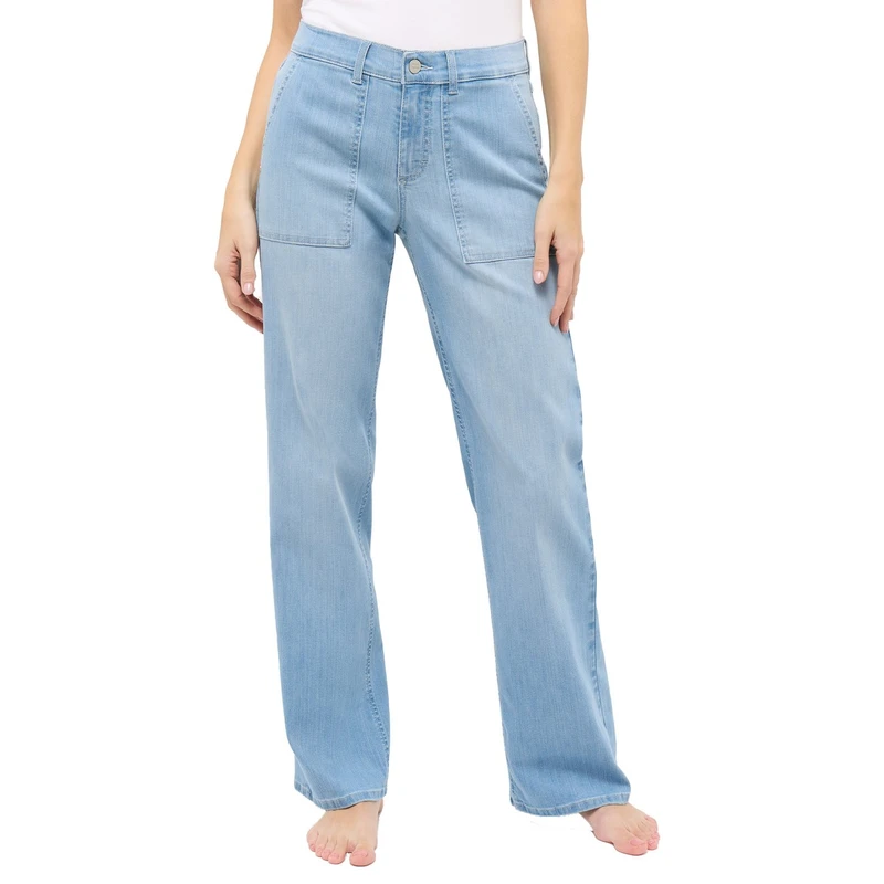 Dames Jeans 350256830 LIZ WORKER Angels BLEACHED BLUE DENIM