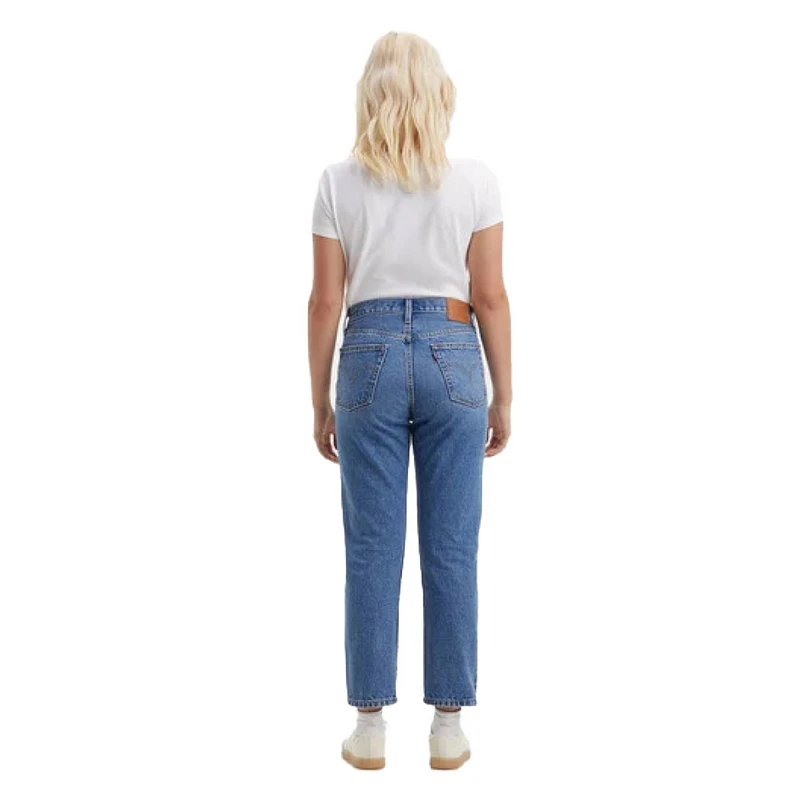 Dames Jeans 501 cropped Levi's MID BLUE DENIM