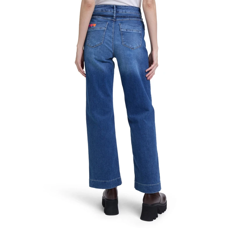 Dames Jeans 69097948 Cartoon MIDDEN BLAUW