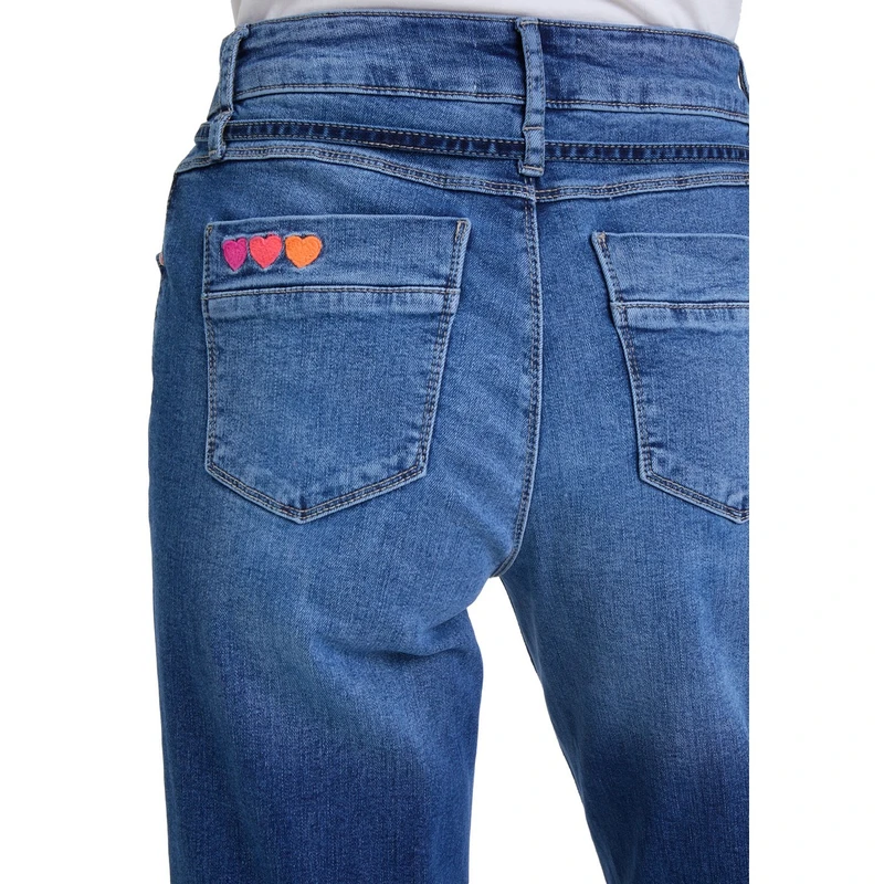 Dames Jeans 69097948 Cartoon MIDDEN BLAUW