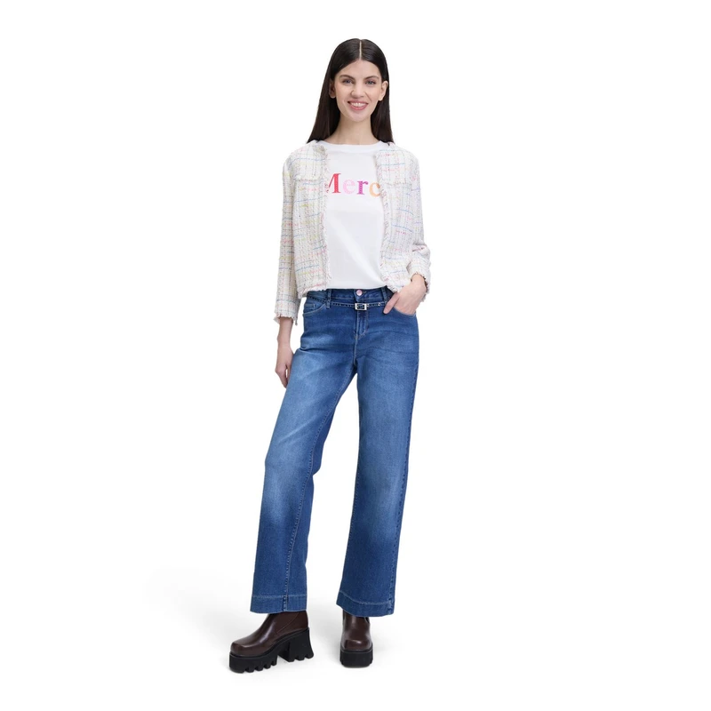 Dames Jeans 69097948 Cartoon MIDDEN BLAUW
