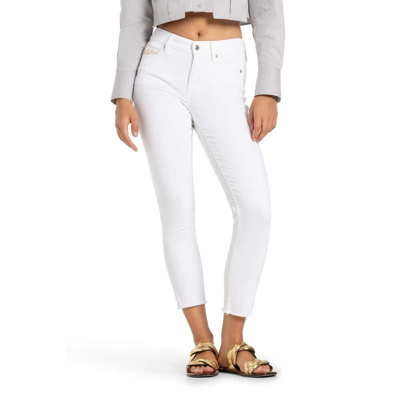 Dames Jeans 9047-0083-34 piper Cambio WHITE DENIM