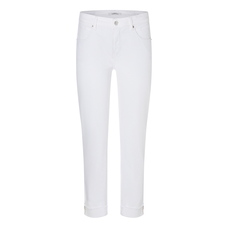Dames Jeans 9059-0083-39pipersho Cambio WHITE DENIM