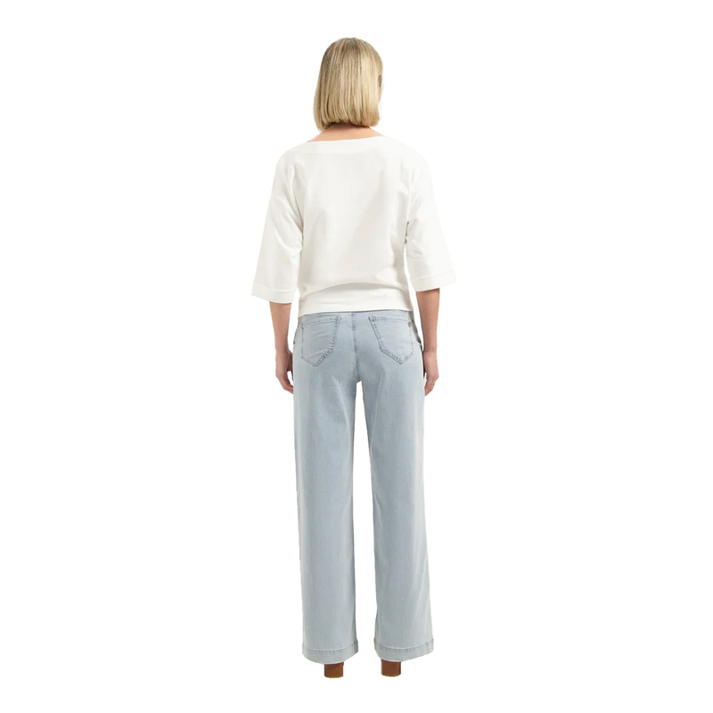 Dames Jeans Angela FLOREZ LIGHT BLUE DENIM