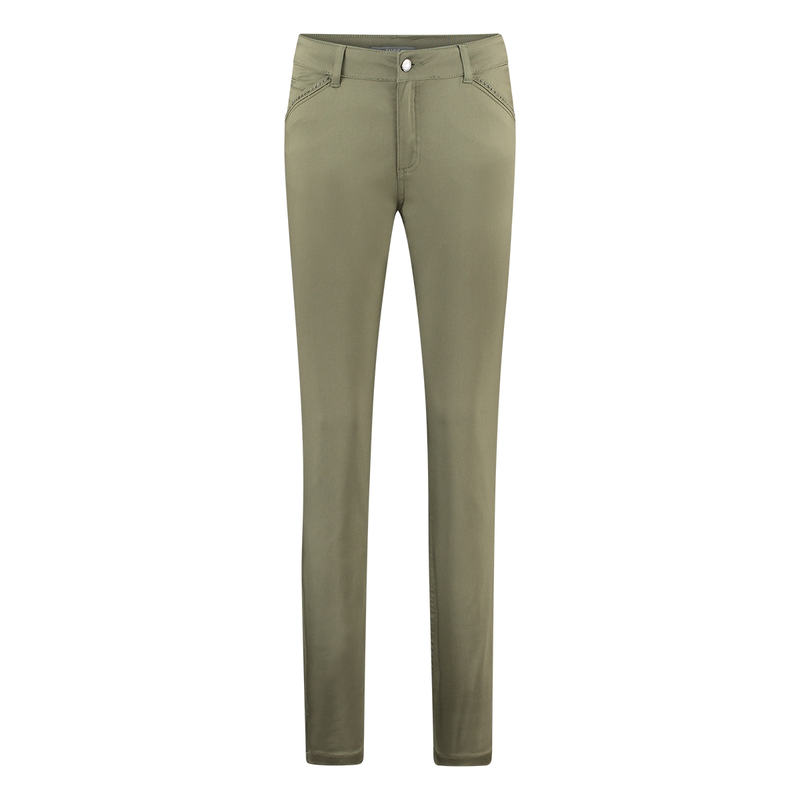 Dames Jeans Arno #Nitro satin Sanne KHAKIGROEN