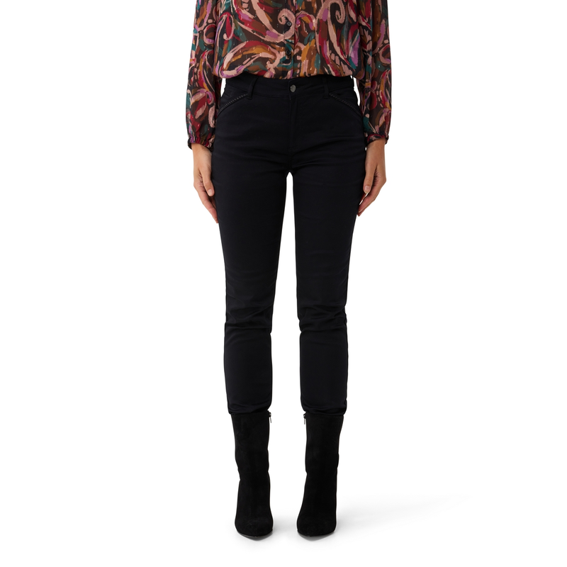 Dames Jeans Arno #Nitro satin Sanne ZWART