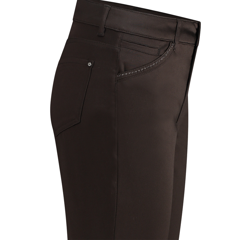 Dames Jeans Arno #Nitro satin Sanne DONKER BRUIN