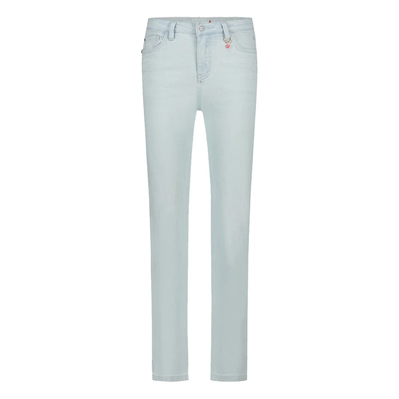Dames Jeans Bond straight FLOREZ BLEACHED BLUE DENIM