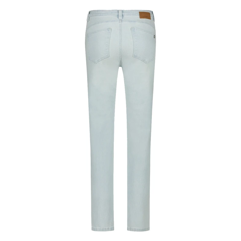 Dames Jeans Bond straight FLOREZ BLEACHED BLUE DENIM