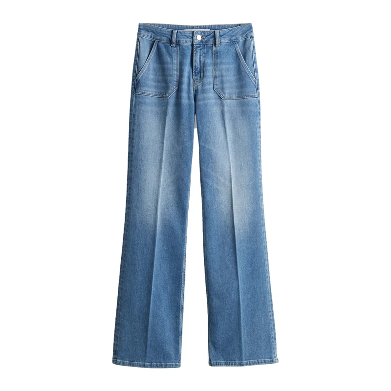 Dames Jeans Carie utility Someday MID BLUE DENIM