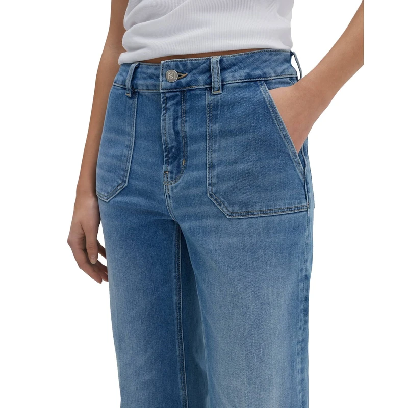 Dames Jeans Carie utility Someday MID BLUE DENIM