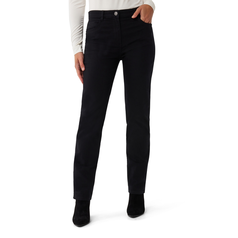 Dames Jeans Cathy denim Sandra Les Copines BLACK DENIM