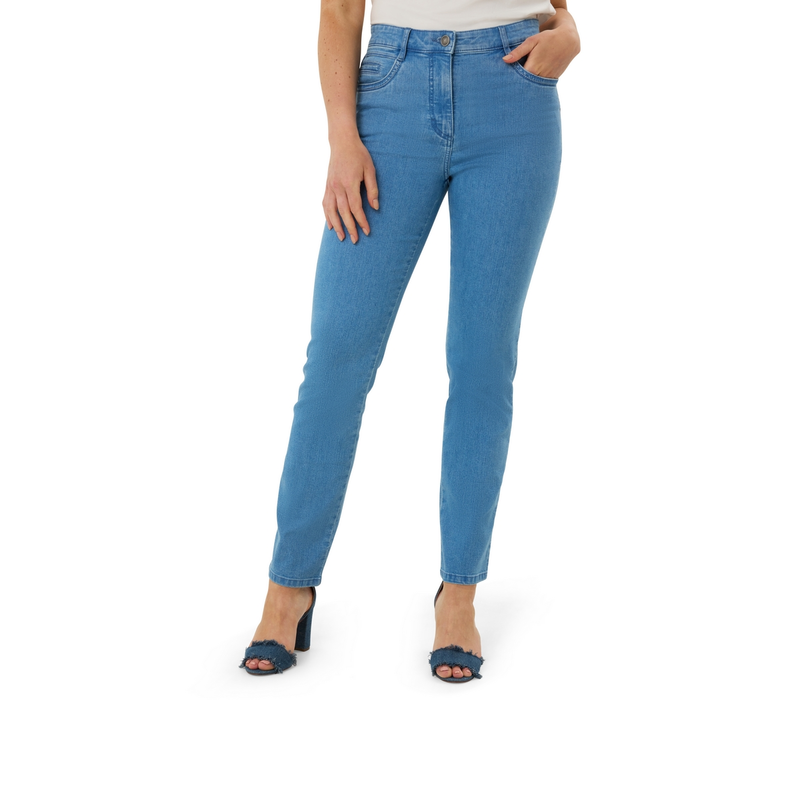 Dames Jeans Cathy Les Copines BLEACHED BLUE DENIM