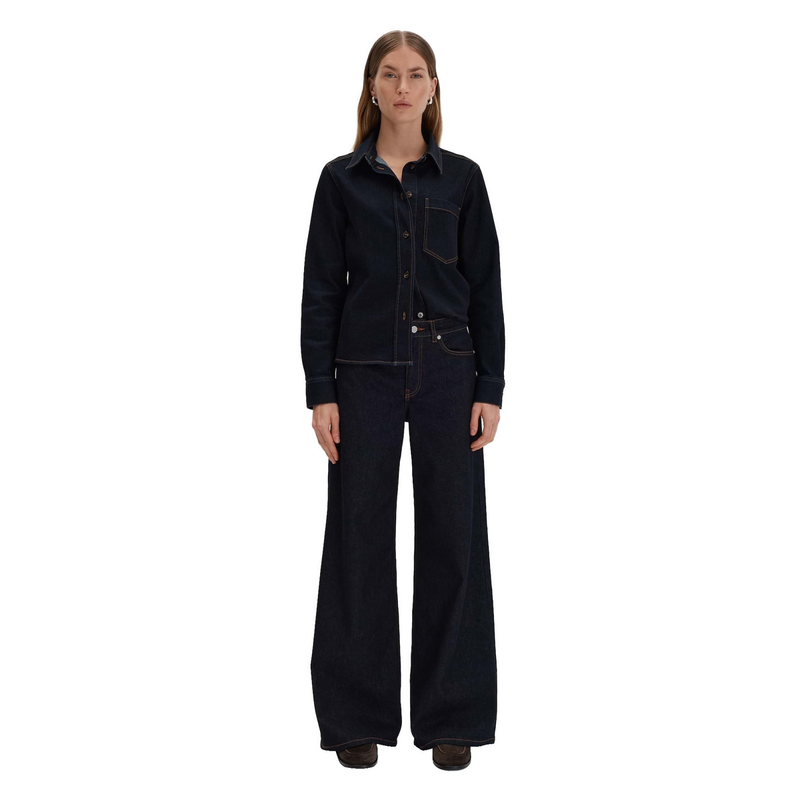 Dames Jeans Cellma palazzo Someday DARK BLUE DENIM