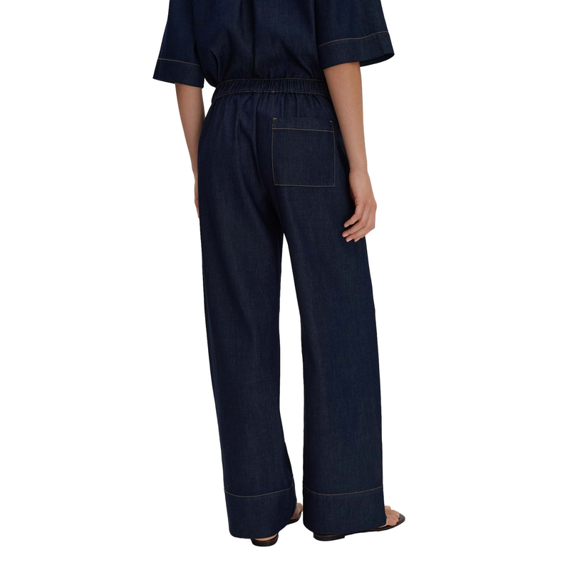 Dames Jeans Charlie wide denim Someday DARK BLUE DENIM