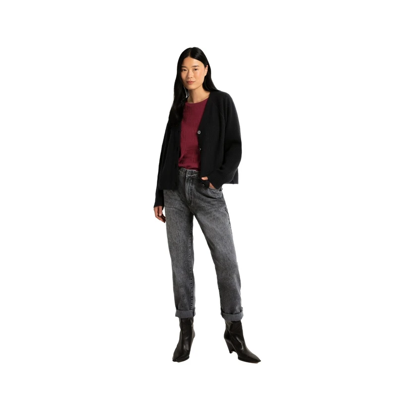 Dames Jeans CS23-22521 Claudia Strater ZWART