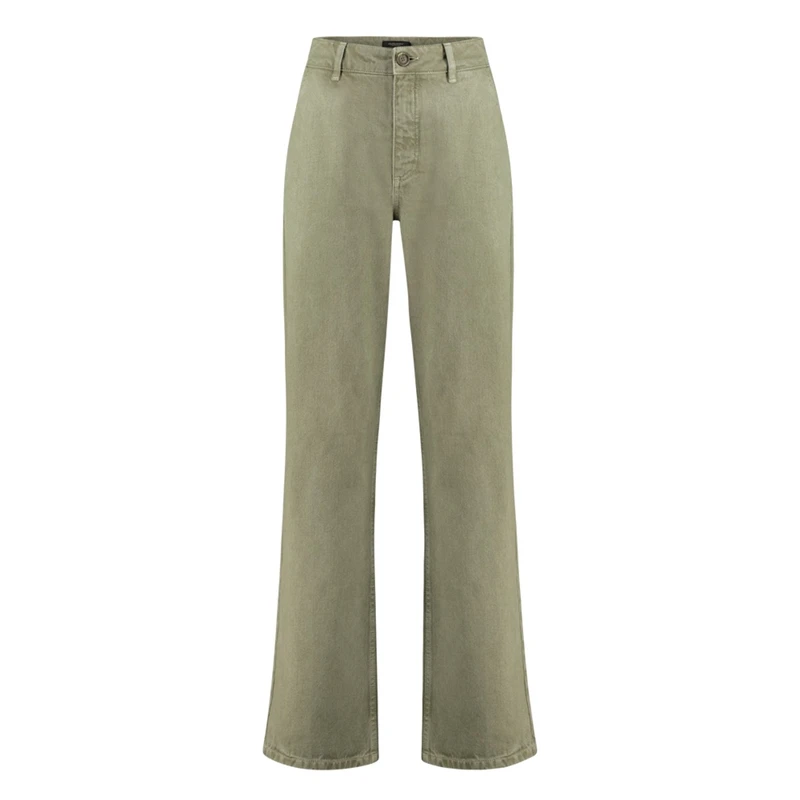 Dames Jeans CS24-22507 Claudia Strater KHAKIGROEN