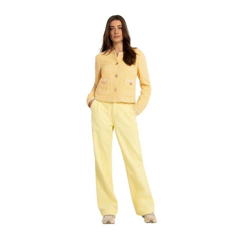 Dames Jeans CS25-22502 Claudia Strater GEEL