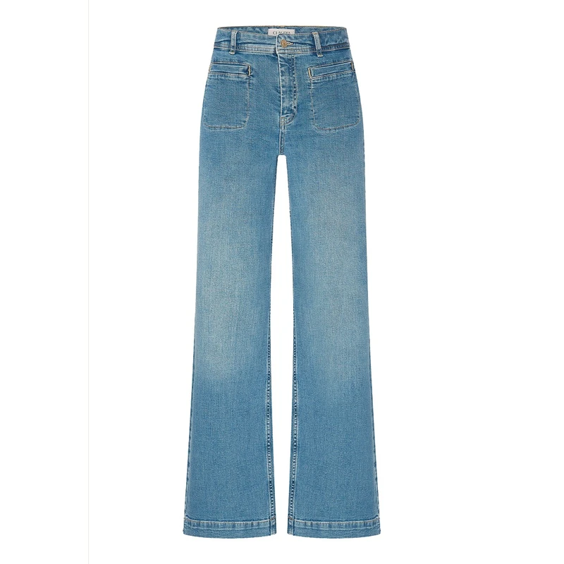 Dames Jeans CS25-22506 Claudia by Claudia Strater MID BLUE DENIM