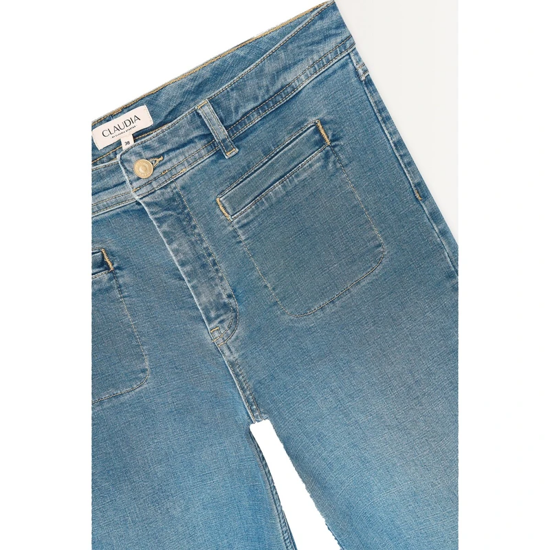 Dames Jeans CS25-22506 Claudia by Claudia Strater MID BLUE DENIM
