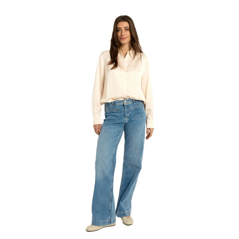 Dames Jeans CS25-22506 Claudia by Claudia Strater MID BLUE DENIM