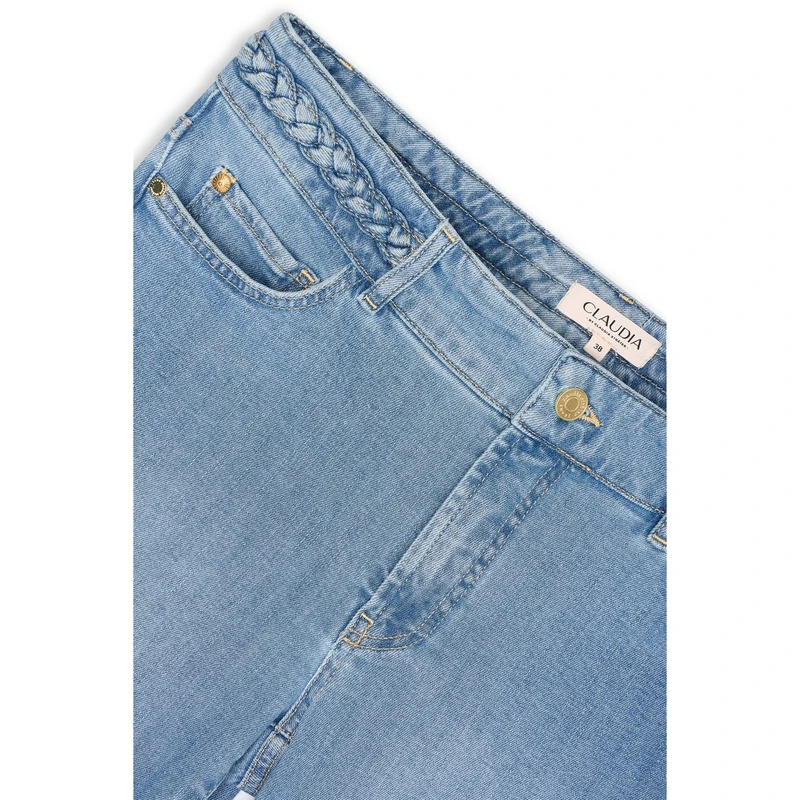 Dames Jeans CS25-22509 Claudia by Claudia Strater BLEACHED BLUE DENIM