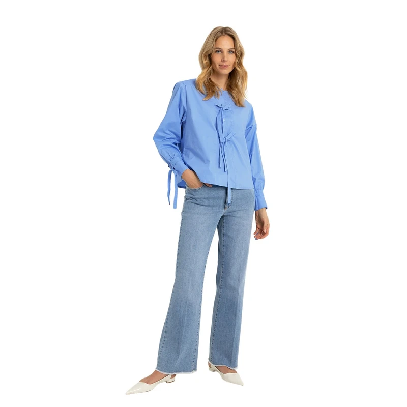 Dames Jeans CS25-22509 Claudia by Claudia Strater BLEACHED BLUE DENIM