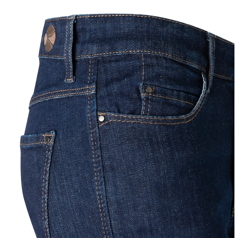 Dames Jeans DREAM WIDE MAC MID BLUE DENIM