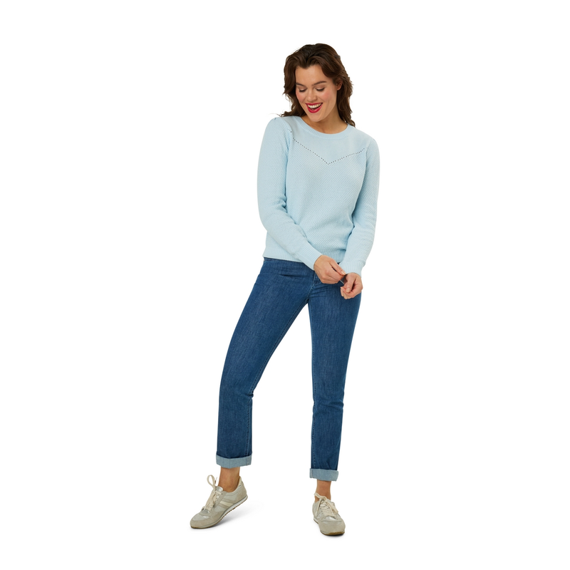 Dames Jeans EB # colbie denim 82 cm Sanne MID BLUE DENIM