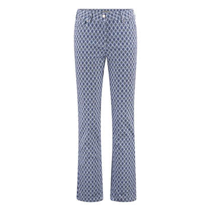 Dames Jeans Gretha geo ruit