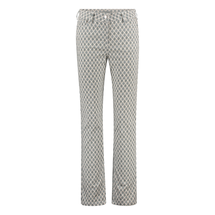 Dames Jeans Gretha geo ruit