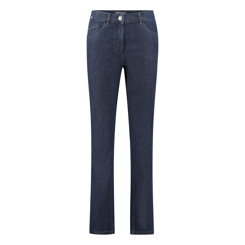 Dames Jeans GrethadenimSandra Les Copines MID BLUE DENIM