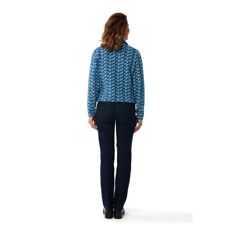 Dames Jeans GrethadenimSandra Les Copines MID BLUE DENIM