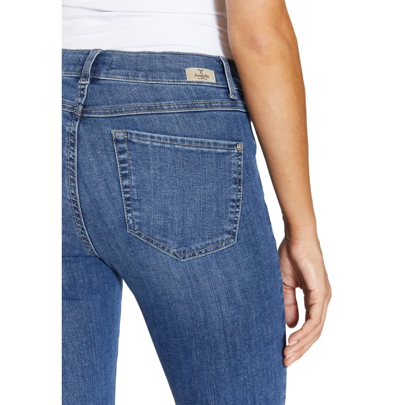 Dames Jeans LENI Angels MID BLUE DENIM