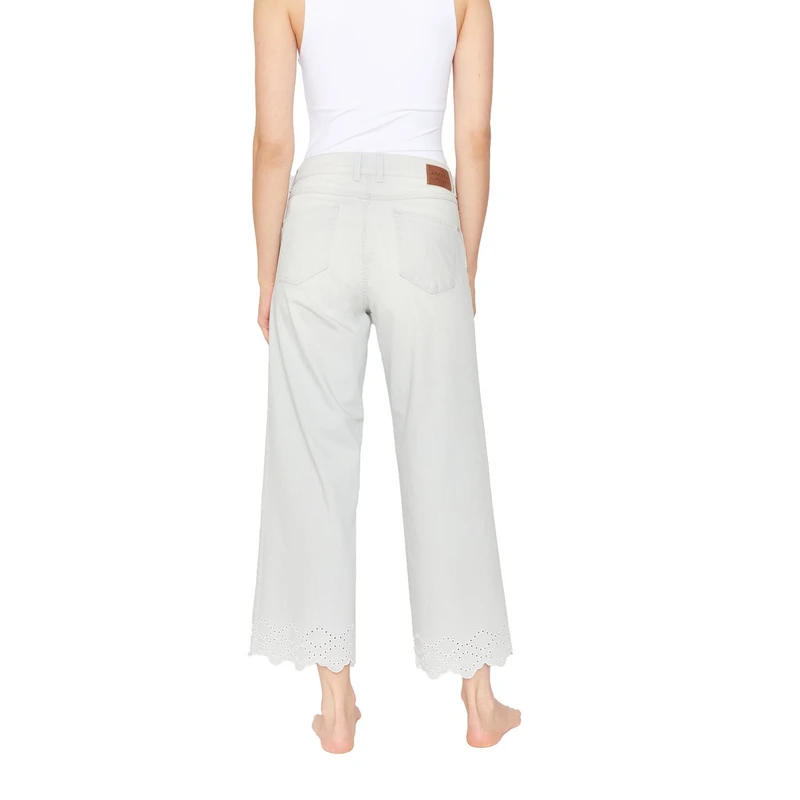 Dames Jeans Linn Stitch Angels GRIJS DESSIN