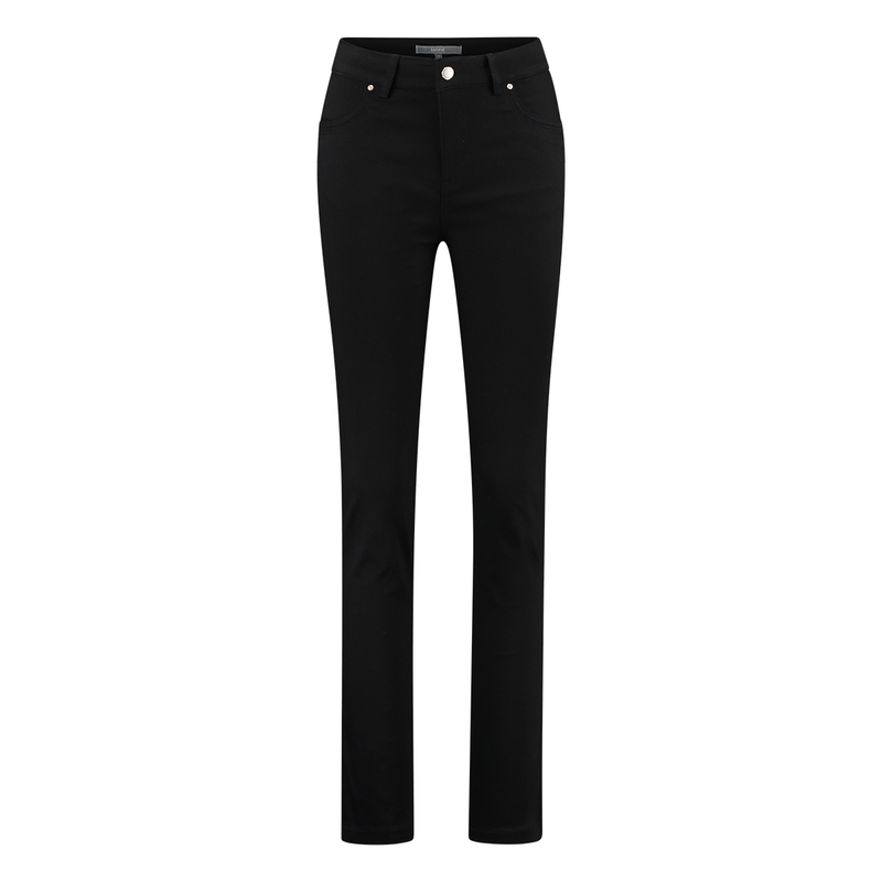 Dames Jeans Logan # nitro satin 82 cm Sanne ZWART
