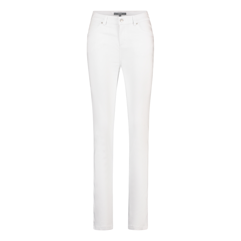 Dames Jeans Logan # nitro satin 82 cm Sanne Wit