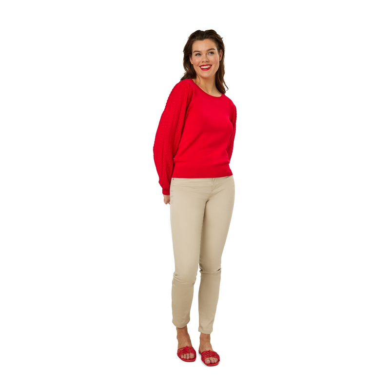 Dames Jeans Logan # nitro satin 82 cm Sanne BEIGE