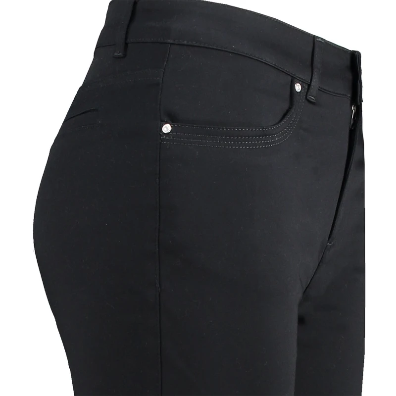 Dames Jeans Logan#nitrosatin82cm Sanne ZWART