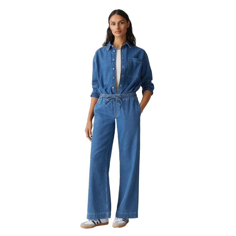 Dames Jeans Miva palazzo french Opus BLEU