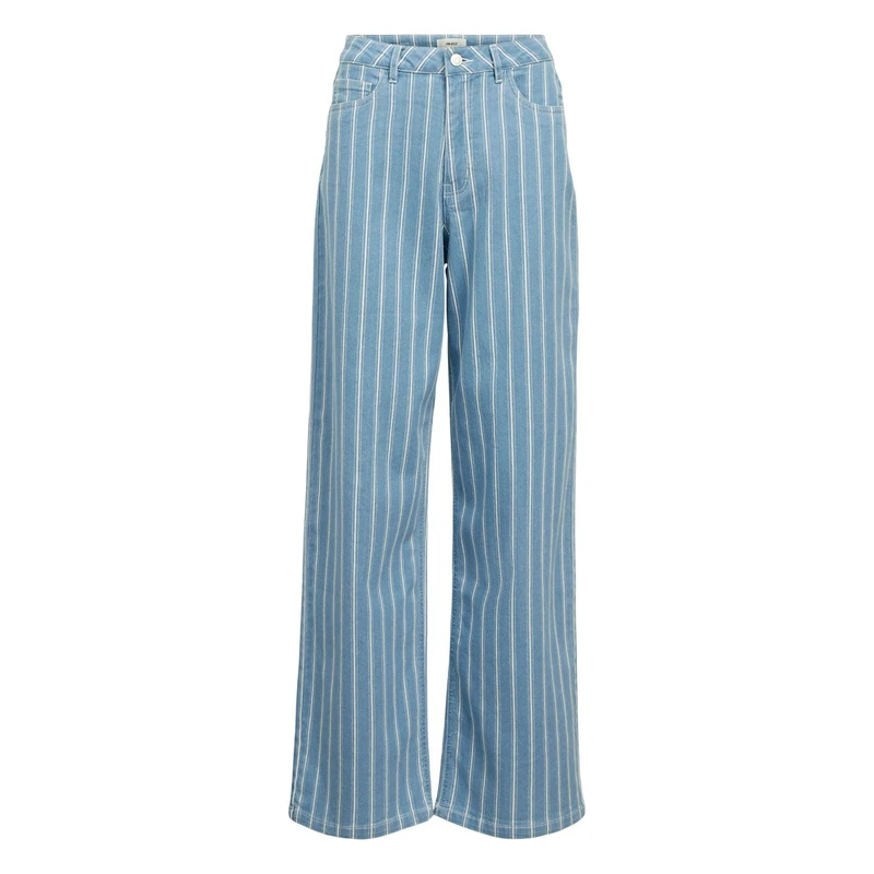 Dames Jeans OBJMOJI Object LIGHT BLUE DENIM