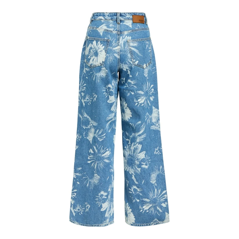 Dames Jeans OBJSAVA Object MID BLUE DENIM