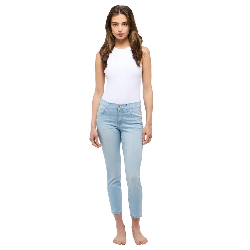 Dames Jeans Ornella 332680007 Angels BLEACHED BLUE DENIM