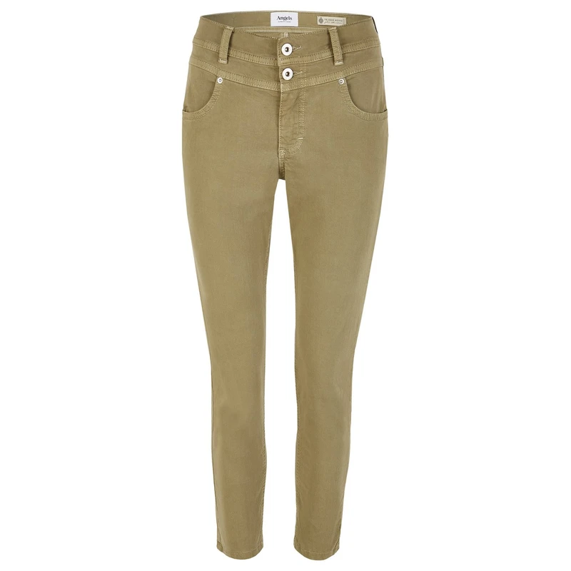 Dames Jeans Ornella Button Angels KHAKIGROEN