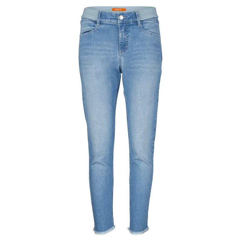 Dames Jeans OSFA Crop Fringe 399123900 Angels BLEACHED BLUE DENIM