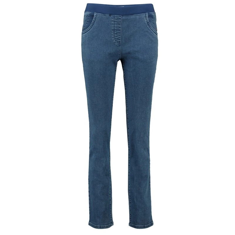 Dames Jeans Paula Gina MID BLUE DENIM