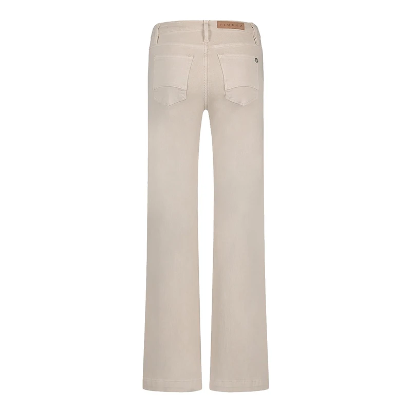Dames Jeans Sophie straight FLOREZ ECRU