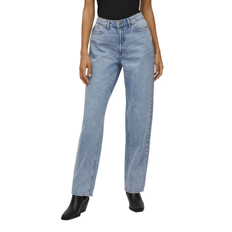 Dames Jeans VIKELLY Vila BLEACHED BLUE DENIM