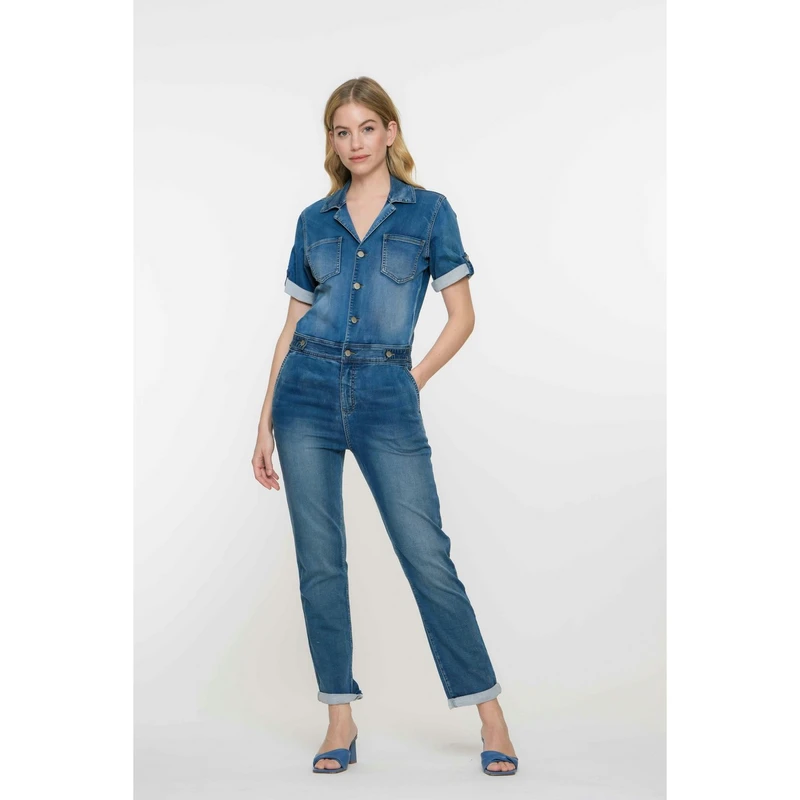 Dames Jumpsuit 51011-10 Geisha BLEACHED BLUE DENIM