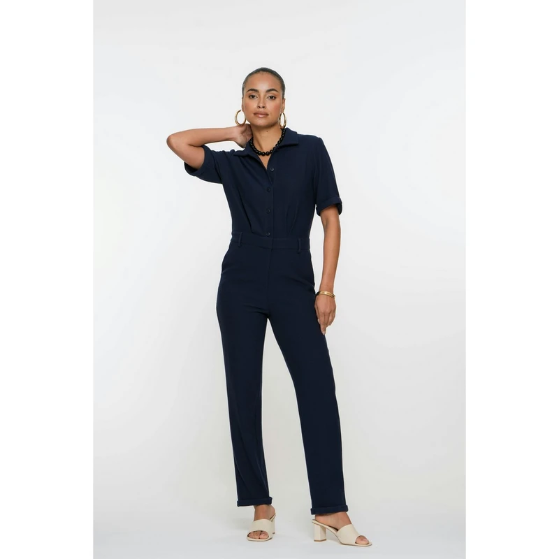 Dames Jumpsuit 51125-21 Geisha BLAUW DESSIN